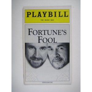 Playbill Fortune's Fool Frank Langella Alan Bates Graham Benedick Bates 2002